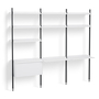 HAY Regalsystem Combination 13 - 3 Coloumn Pier von Hay PS White , Black