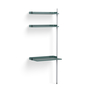 HAY Regalsystem Combination 10 - Add On Pier von Hay PS Blue , Clear