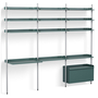 HAY Regalsystem Combination 23 - 3 Coloumns Pier von Hay PS Blue , Clear