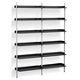 HAY Regalsystem Combination 102 - 2 Coloumns Pier von Hay PS Black , Clear