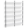 HAY Regalsystem Combination 102 - 2 Coloumns Pier von Hay PS White , Black