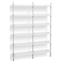 HAY Regalsystem Combination 102 - 2 Coloumns Pier von Hay PS White , Clear