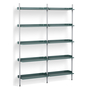 HAY Regalsystem Combination 112 - 2 Coloumn Pier von Hay PS Blue , Clear