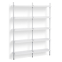 HAY Regalsystem Combination 112 - 2 Coloumn Pier von Hay PS White , Clear