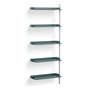 HAY Regalsystem Combination 110 - Add on Pier von Hay Blue, Clear anodized aluminium