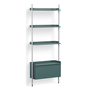 HAY Regalsystem Combination 131 - Column 1 Pier von Hay Blue, Clear anodized aluminium