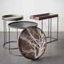 Ethnicraft Rundes Tablett Tree L von Ehtnicraft White
