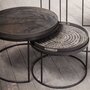 Ethnicraft Rundes Tablett Tree L von Ehtnicraft Black