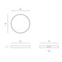 Rundes Tablett Slice von Ehtnicraft