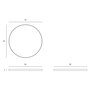 Ethnicraft Rundes Tablett Combined Dots von Ehtnicraft Graphite