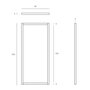 Ethnicraft Standspiegel Light von Ethnicraft Oak