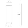 Ethnicraft Standspiegel Pi von Ethnicraft L: 55 cm / W: 5 cm / H: 190 cm