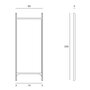 Ethnicraft Standspiegel Pi von Ethnicraft L: 80 cm / W: 5 cm / H: 200 cm