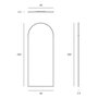 Ethnicraft Standspiegel Gate von Ethnicraft Black