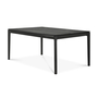 Ethnicraft Ausziehbarer Massivholztisch Bok von Ethnicraft W: 140 - 220cm / D: 90cm, Black lacquered oak