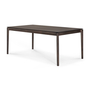 Ethnicraft Ausziehbarer Massivholztisch Bok von Ethnicraft W: 180 - 280cm / D: 100cm, Oak brown lacquered