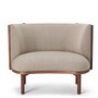 Carl Hansen & Søn Sessel - Lounge Chair RF1904 Sideways von Carl Hansen & Son  Walnut oiled / Beige Rewool218