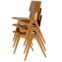 &Tradition Daystak Side Chair RD1 Beech / Walnut