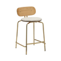 Umage Tresenhocker Curious Counter Stool Von Umage  Teddy White, Brass