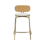 Umage Tresenhocker Curious Counter Stool Von Umage  Teddy White, Brass-1