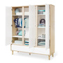 Pinolino Kleiderschrank Flow Gross Von Pinolino  Ash / White