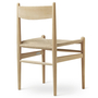 Carl Hansen & Søn CH36 Soft Colours Beech Soft Anthracite Gray, Paper cord nature