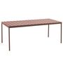 HAY Gartentisch Balcony von Hay Iron Red, L: 190 cm / W: 87 cm