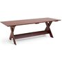 HAY Gartentisch Crate Dining von Hay Iron Red, L: 230 cm