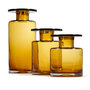 Serax  Vase Wind & Fire von Serax Amber-Schwarz, Mittel