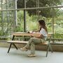 Weltevree Gartenbank Tablebench von Weltevree Cement gray-6