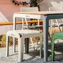 Bended-Set-Table und Stool Agate Grey