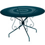 Fermob Tisch Montmartre von Fermob Acapulco blue 21, Ø: 117 cm 