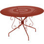 Fermob Tisch Montmartre von Fermob Ochre red 20, Ø: 117 cm 
