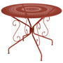 Fermob Tisch Montmartre von Fermob Ochre red 20, Ø: 96 cm 