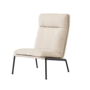 &Tradition Lounge Chair Muno LN16 Highback von &Tradition Beige 221 - Cifrado, Warm Black powder-coated