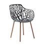 Fast Forest Armlehnstuhl von Fast Black , Legs covered with iroko