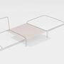 Fast Beistelltisch Roè Aluminium von Fast Pearl gold , Without legs