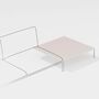 Fast Beistelltisch Roè Aluminium von Fast Pearl gold , With two legs