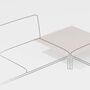 Fast Beistelltisch Roè Aluminium von Fast Pearl gold , With one leg