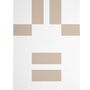 MAANA STUDIOS EF-DC005 Teppich von MAANA STUDIOS L: 140 cm / B: 100 cm, Wollweiss / Camel Beige
