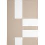 MAANA STUDIOS EF-DC003 Teppich von MAANA STUDIOS L: 140 cm / B: 100 cm, Camel Beige / Wollweiss