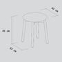 TIPTOE Hocker SSD aus Holz von Tiptoe