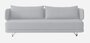 Softline Jasper Schlafsofa - Felt Melange - 612 Light Grey