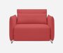 Softline Cord Sessel / Schlafsessel - Felt Melange - 650 Light Red