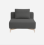 Softline Passion Sofa-Einzelelemente-Vision - 443 Black Brown