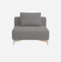 Softline Passion Sofa-Einzelelemente-Vision - 399 Grey Blue