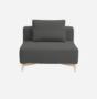 Softline Passion Sofa-Eckelemente-Vision - 443 Black Brown