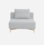 Softline Passion Sofa-Eckelemente-Vision - 457 Light Grey