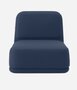 Softline Standby Sessel medium - Felt Melange - 289 Dark Blue