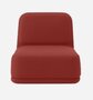 Softline Standby Sessel medium - Felt Melange - 297 Dark Red